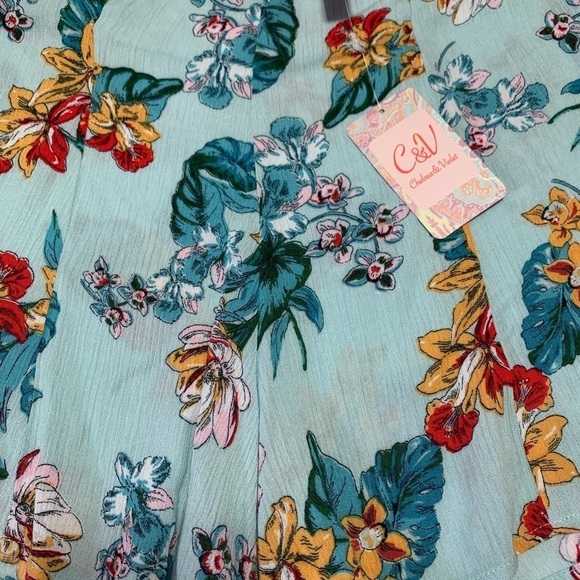Chelsea & Violet Misty May Floral High Waist Flowy Shorts Medium - Picture 7 of 12